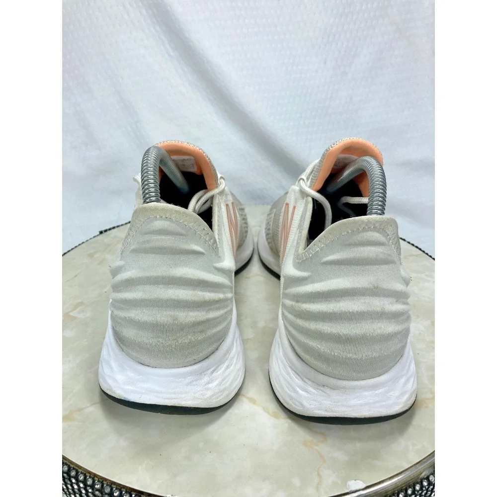 New Balance Fresh Foam Roav Running Shoes Women 9.5 Cream Peach Sporty Sneakers